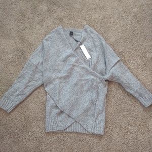 Wrap slouchy sweater